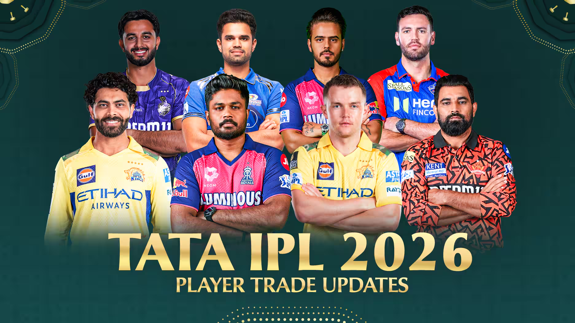 IPL 2026 all teams and captains - Bet on Spin777